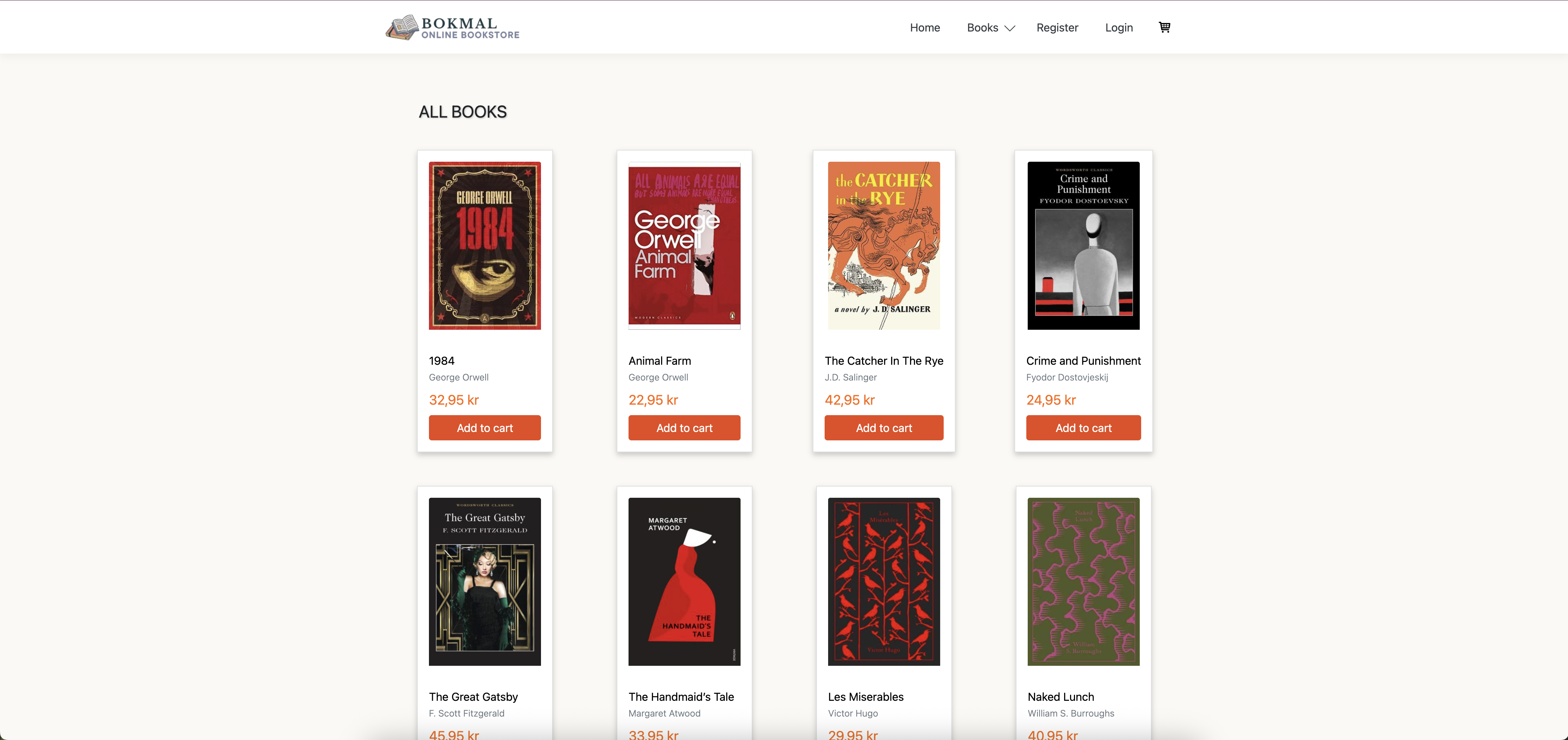 Project Bokmal Online Bookstore